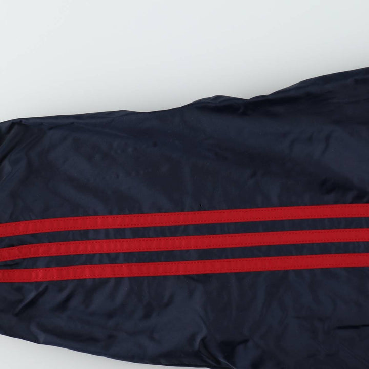2000'S Adidas nylon jacket, men's size XL equivalent, full zip. Nylon navy blue type Vintage Second Hand