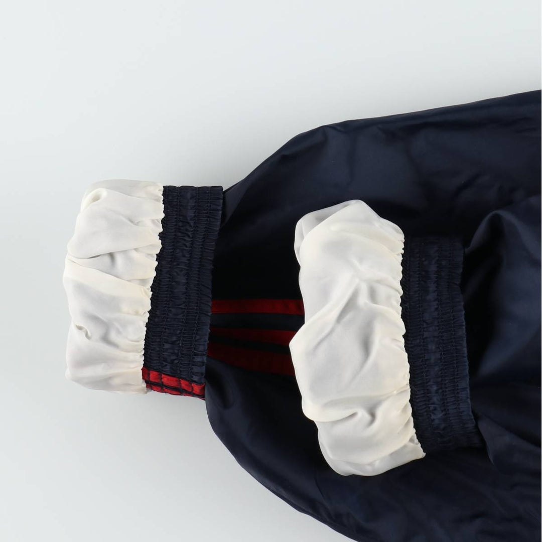 2000'S Adidas nylon jacket, men's size XL equivalent, full zip. Nylon navy blue type Vintage Second Hand