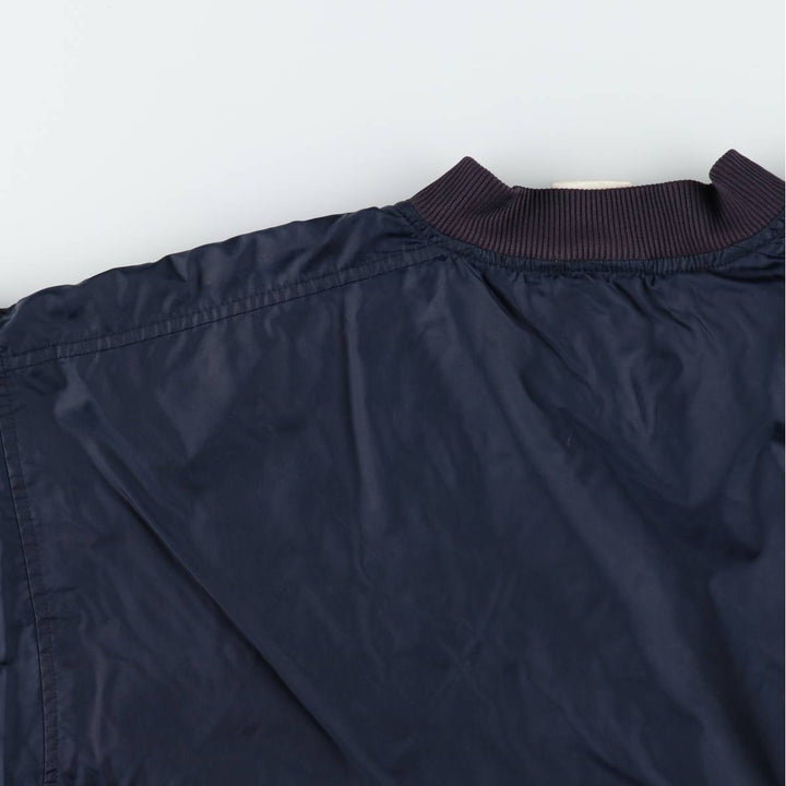 2000'S Adidas nylon jacket, men's size XL equivalent, full zip. Nylon navy blue type Vintage Second Hand