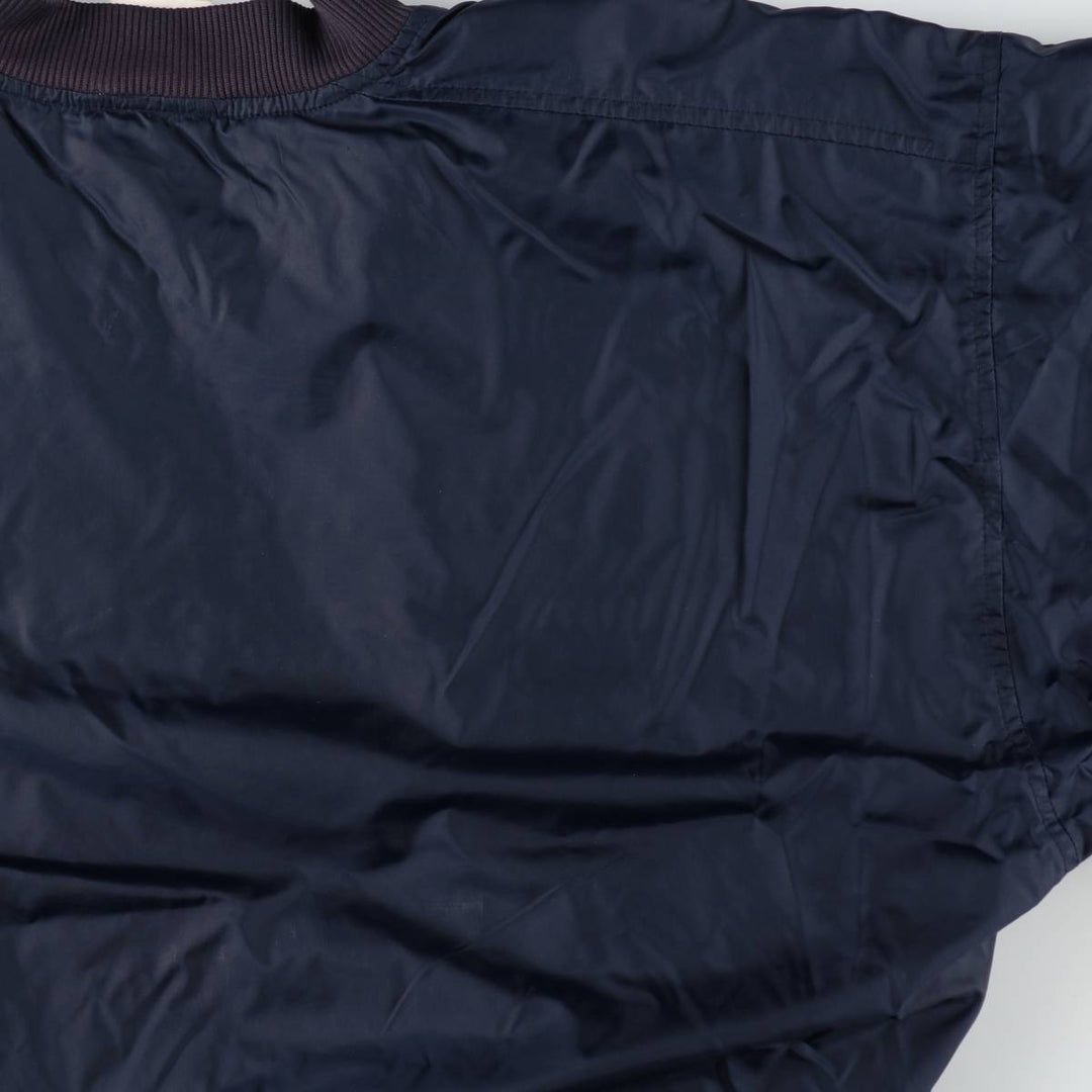 2000'S Adidas nylon jacket, men's size XL equivalent, full zip. Nylon navy blue type Vintage Second Hand