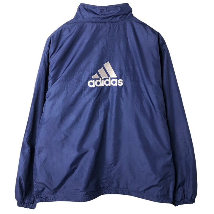 90s-00'S Adidas TEAM Reversible Windbreaker, Men's Size XL (approx.) polyester navy blue type Vintage Second Hand