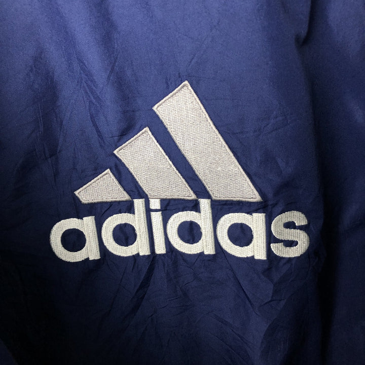 90s-00'S Adidas TEAM Reversible Windbreaker, Men's Size XL (approx.) polyester navy blue type Vintage Second Hand