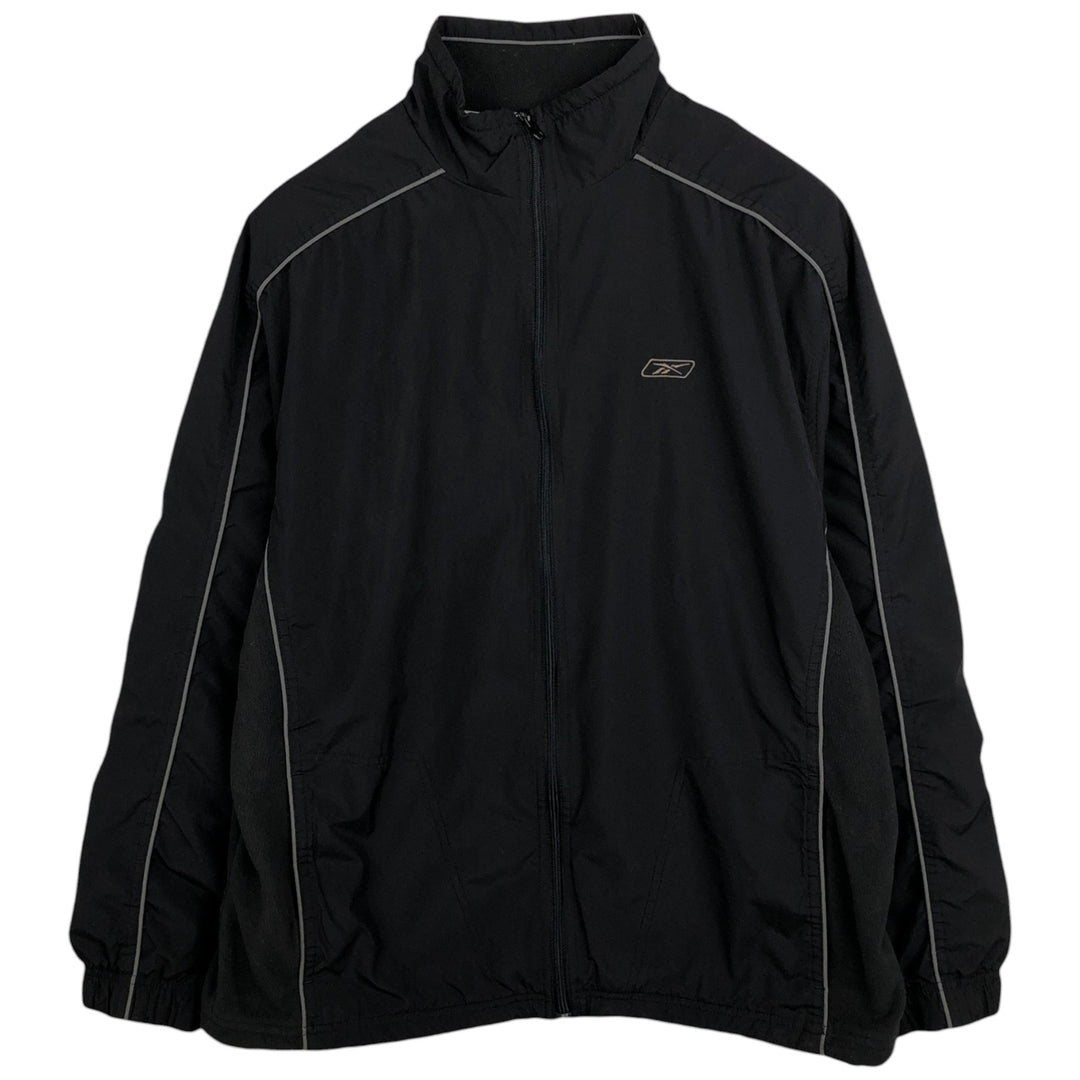 Reebok windbreaker, men's size M polyester black type Vintage Second Hand