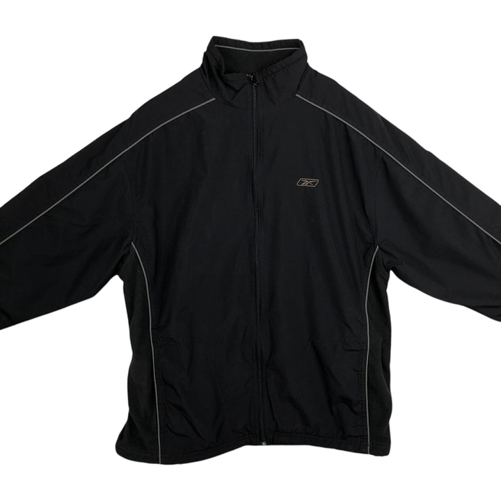 Reebok windbreaker, men's size M polyester black type Vintage Second Hand