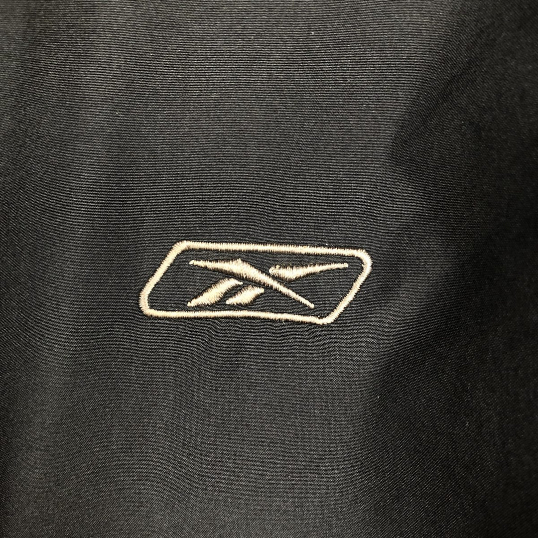 Reebok windbreaker, men's size M polyester black type Vintage Second Hand