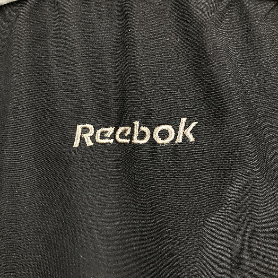 Reebok windbreaker, men's size M polyester black type Vintage Second Hand