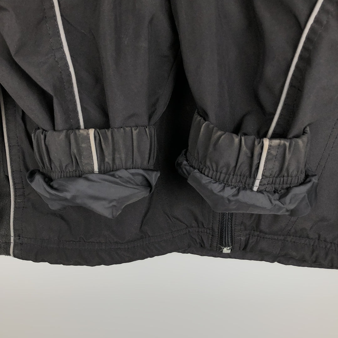 Reebok windbreaker, men's size M polyester black type Vintage Second Hand