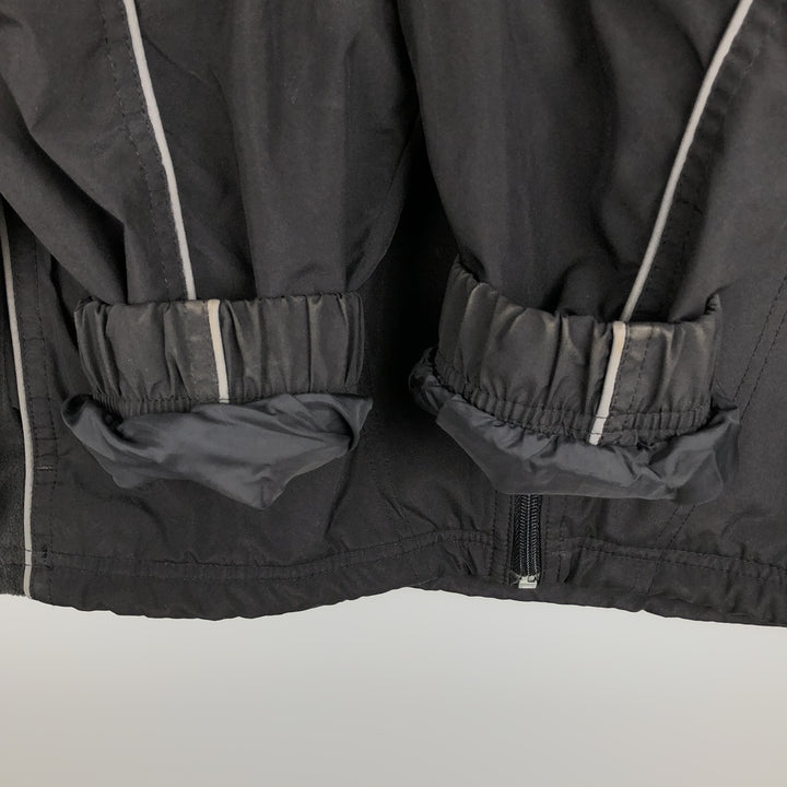 Reebok windbreaker, men's size M polyester black type Vintage Second Hand