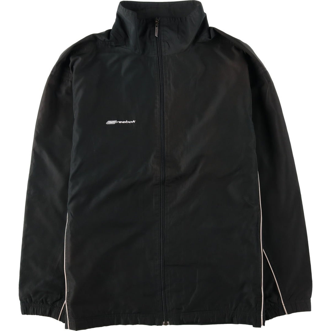 00s~ Reebok Windbreaker Men's M size polyester black type Vintage Second Hand