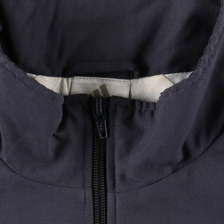 00'S adidas windbreaker, men's size L polyester Charcoal Vintage Second Hand