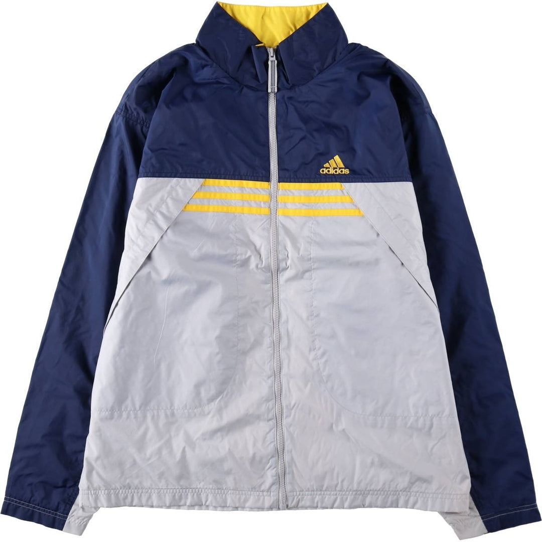 2000'S Adidas nylon jacket, men's size M Nylon gray type Vintage Second Hand