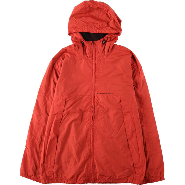 2000'S Oakley Nylon Parka, Men's Size L (approx.) Nylon orange type Vintage Second Hand
