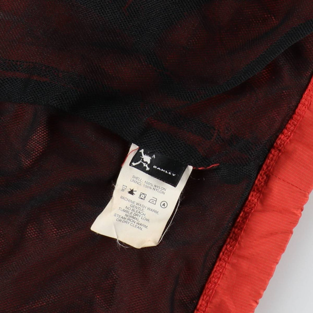 2000'S Oakley Nylon Parka, Men's Size L (approx.) Nylon orange type Vintage Second Hand