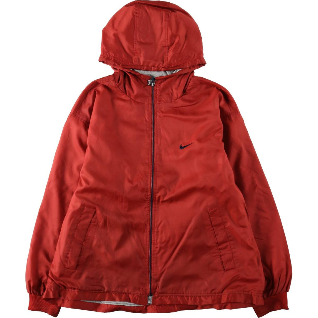 90'S Nike Padded Parka Puffer Jacket Men's Medium Vintage Nylon red type Vintage Second Hand