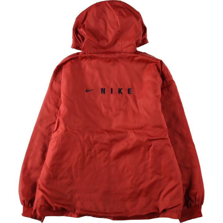 90'S Nike Padded Parka Puffer Jacket Men's Medium Vintage Nylon red type Vintage Second Hand