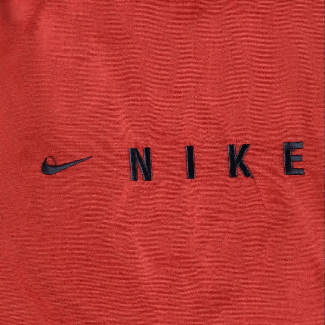90'S Nike Padded Parka Puffer Jacket Men's Medium Vintage Nylon red type Vintage Second Hand