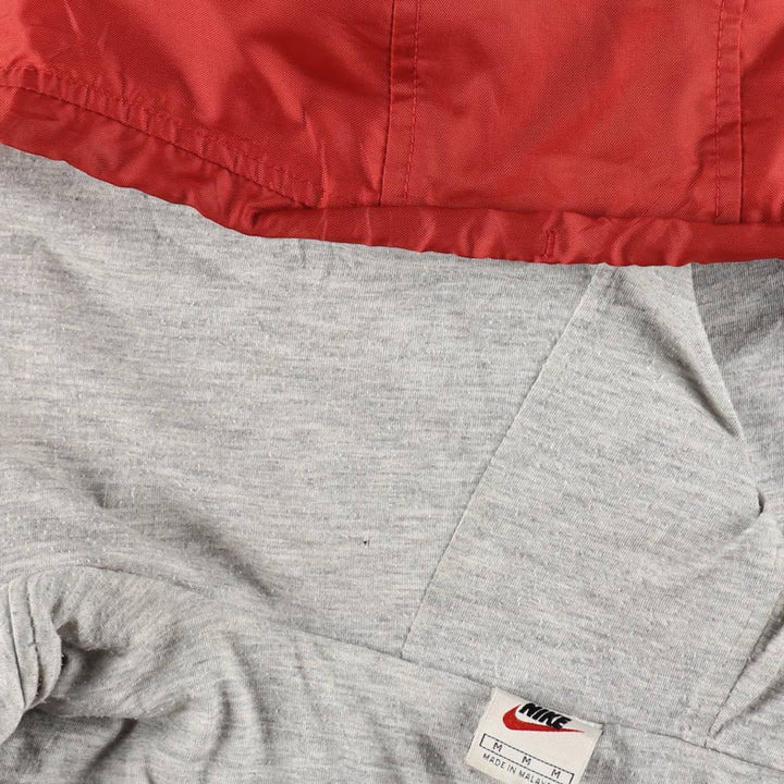 90'S Nike Padded Parka Puffer Jacket Men's Medium Vintage Nylon red type Vintage Second Hand