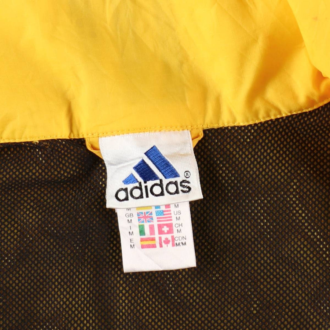 90s-00'S Adidas ripstop nylon jacket, men's size M equivalent, vintage. polyamide yellow type Vintage Second Hand
