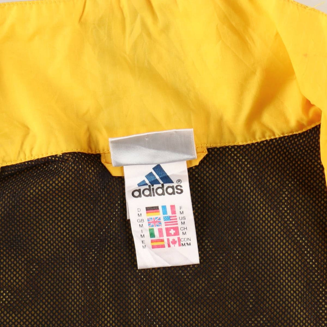 90s-00'S Adidas ripstop nylon jacket, men's size M equivalent, vintage. polyamide yellow type Vintage Second Hand