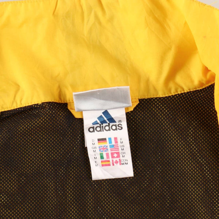 90s-00'S Adidas ripstop nylon jacket, men's size M equivalent, vintage. polyamide yellow type Vintage Second Hand