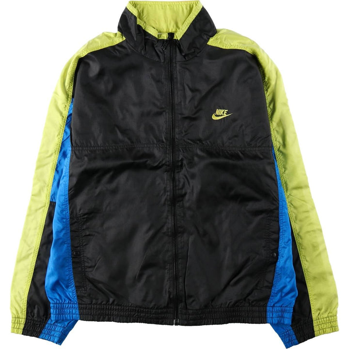 90'S Nike Silver Tag Ripstop Nylon Jacket Men's Size L Vintage unclear black type Vintage Second Hand