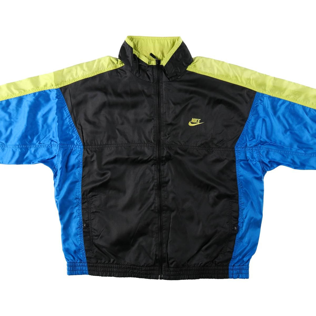 90'S Nike Silver Tag Ripstop Nylon Jacket Men's Size L Vintage unclear black type Vintage Second Hand
