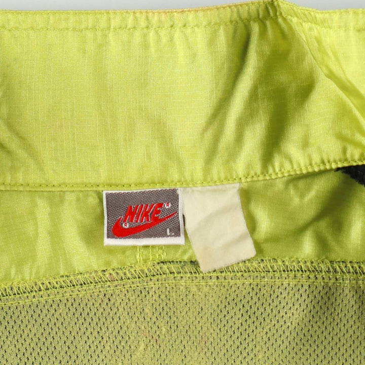 90'S Nike Silver Tag Ripstop Nylon Jacket Men's Size L Vintage unclear black type Vintage Second Hand