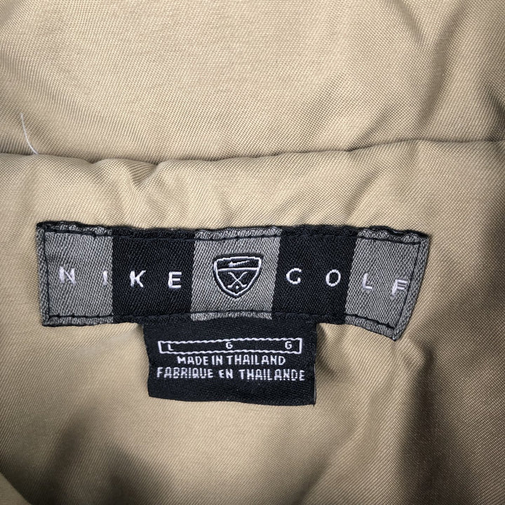 Nike Golf Half Zip Warm-up Pullover, Men's Size L polyester black type Vintage Second Hand