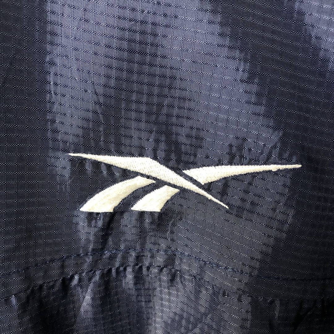 2000'S Reebok Half-Zip Nylon Pullover, Men's Size XL (approx.) Nylon navy blue type Vintage Second Hand