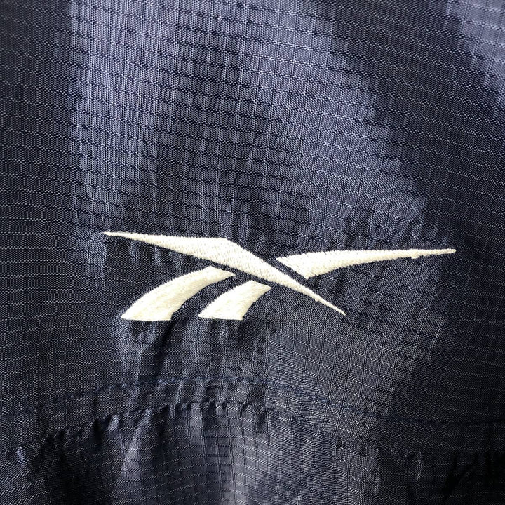2000'S Reebok Half-Zip Nylon Pullover, Men's Size XL (approx.) Nylon navy blue type Vintage Second Hand
