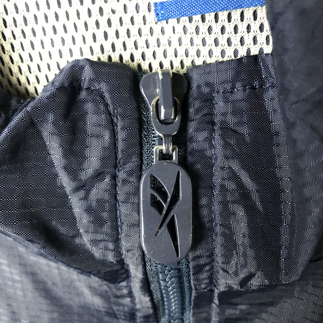 2000'S Reebok Half-Zip Nylon Pullover, Men's Size XL (approx.) Nylon navy blue type Vintage Second Hand