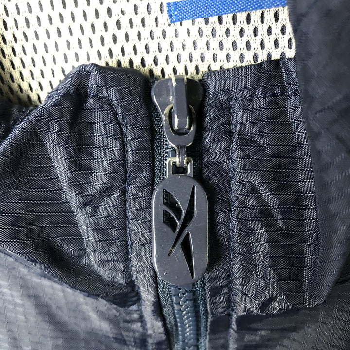 2000'S Reebok Half-Zip Nylon Pullover, Men's Size XL (approx.) Nylon navy blue type Vintage Second Hand