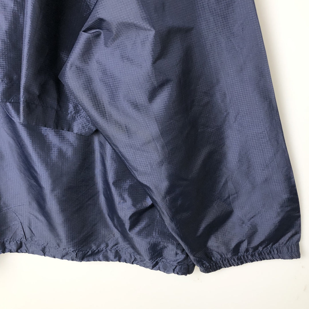 2000'S Reebok Half-Zip Nylon Pullover, Men's Size XL (approx.) Nylon navy blue type Vintage Second Hand