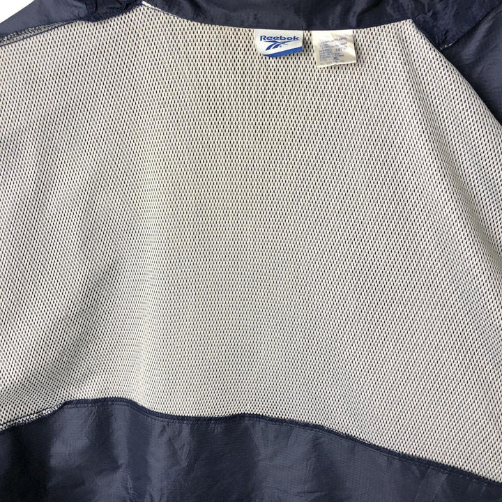 2000'S Reebok Half-Zip Nylon Pullover, Men's Size XL (approx.) Nylon navy blue type Vintage Second Hand