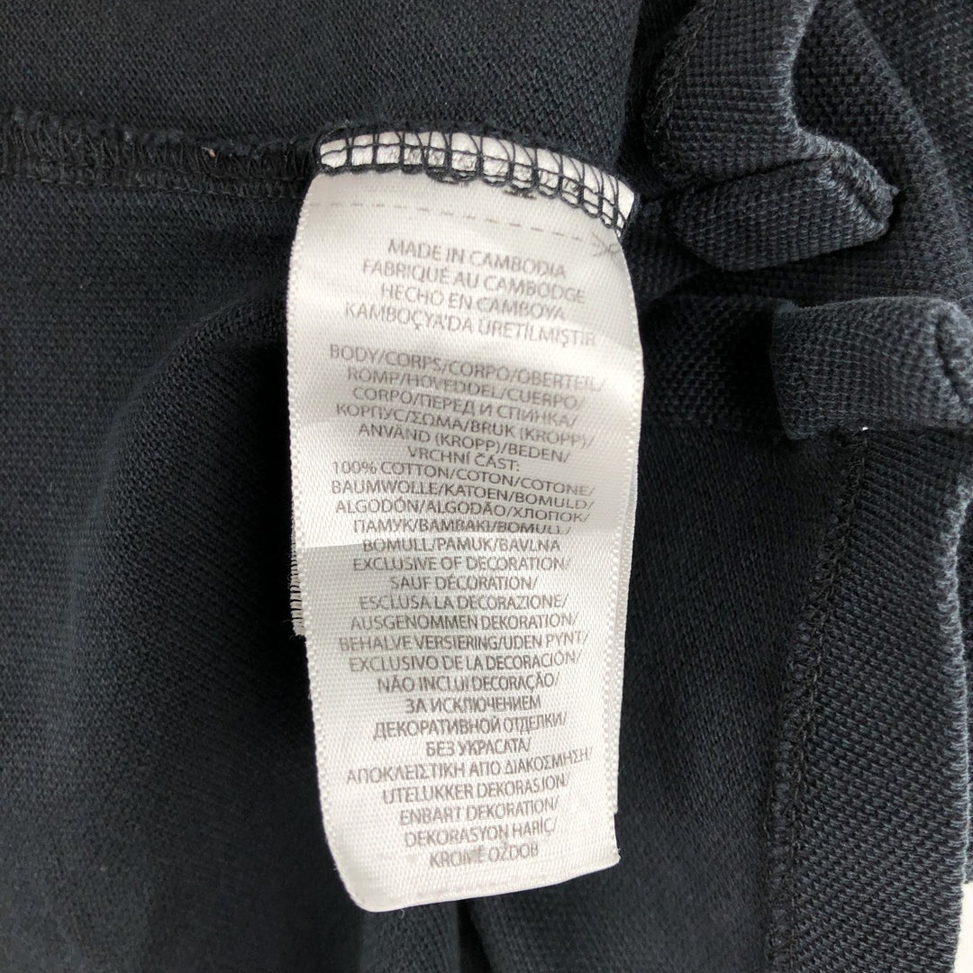 Ralph Lauren POLO RALPH LAUREN CLASSIC FIT short sleeve polo shirt men's XL equivalent cotton black type Vintage Second Hand