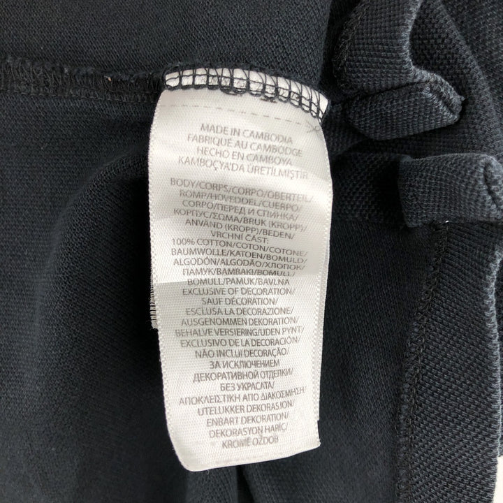 Ralph Lauren POLO RALPH LAUREN CLASSIC FIT short sleeve polo shirt men's XL equivalent cotton black type Vintage Second Hand