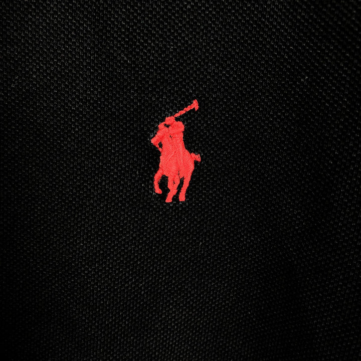 Ralph Lauren POLO RALPH LAUREN CLASSIC FIT short sleeve polo shirt men's XL equivalent cotton black type Vintage Second Hand