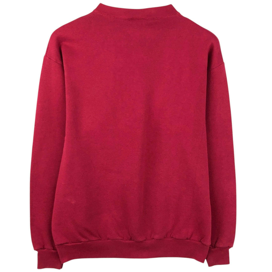 90'S Logo Seven NFL San Francisco 49ers Sweatshirt, Made in USA, Men's Size M (approx.) cotton red type Vintage Second Hand