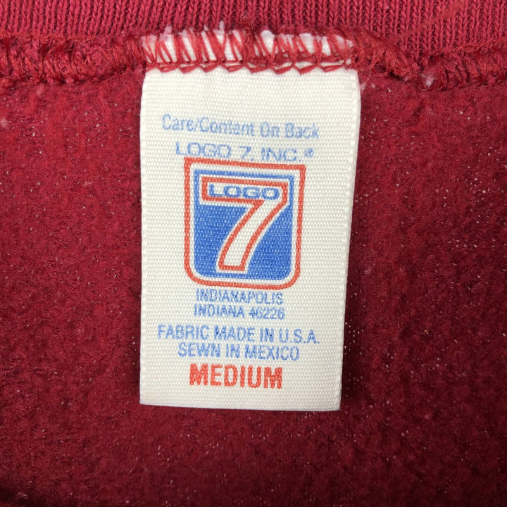 90'S Logo Seven NFL San Francisco 49ers Sweatshirt, Made in USA, Men's Size M (approx.) cotton red type Vintage Second Hand