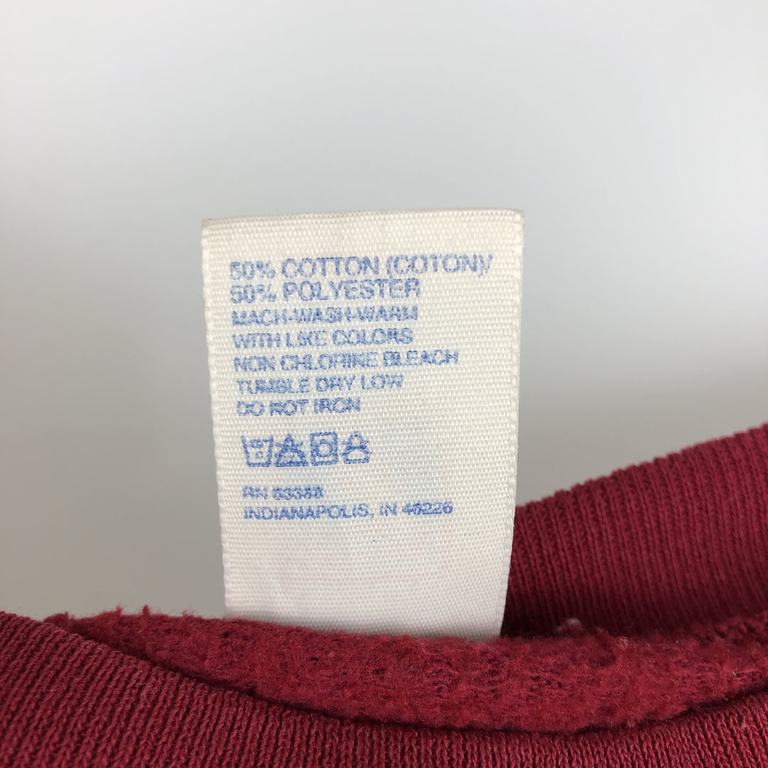 90'S Logo Seven NFL San Francisco 49ers Sweatshirt, Made in USA, Men's Size M (approx.) cotton red type Vintage Second Hand