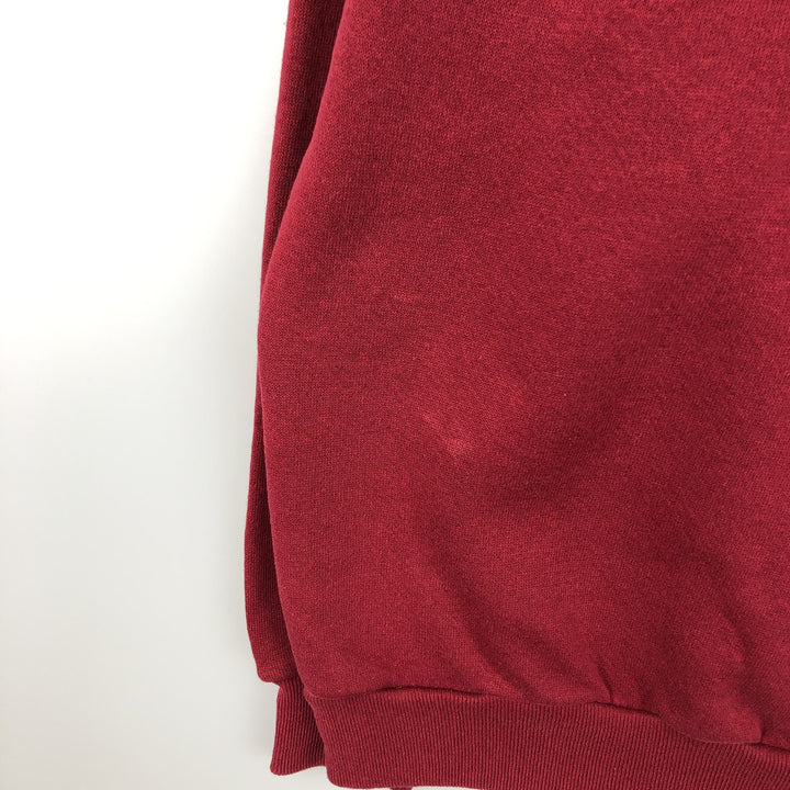 90'S Logo Seven NFL San Francisco 49ers Sweatshirt, Made in USA, Men's Size M (approx.) cotton red type Vintage Second Hand