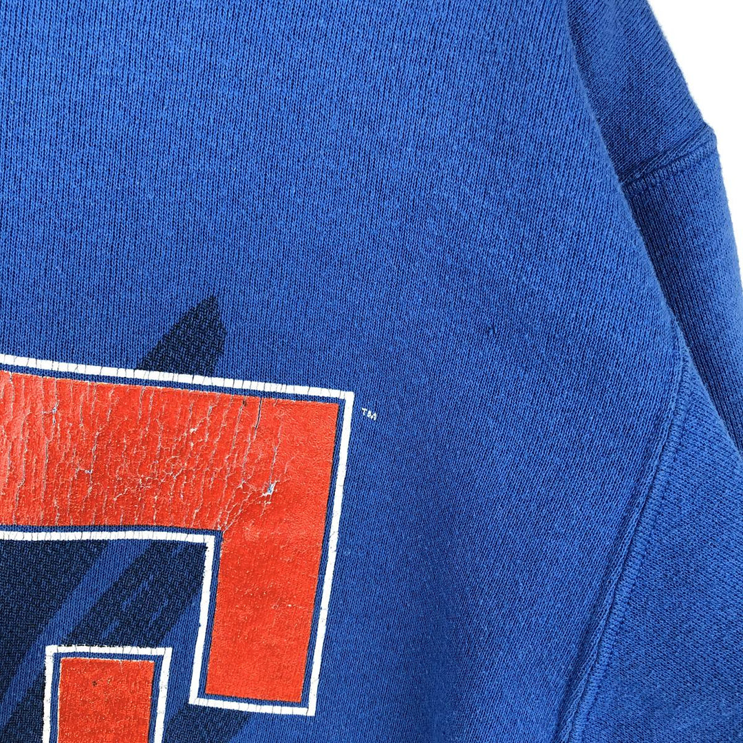 90'S Hanes ACTIVEWEAR Printed Sweatshirt, Men's Size M (approx.), Vintage cotton blue type Vintage Second Hand