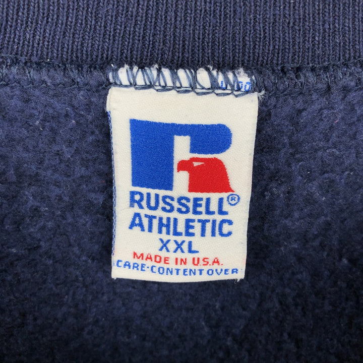 90'S Russell NFL Dallas Cowboys sweatshirt, made in USA, men's size XXL equivalent. cotton navy blue type Vintage Second Hand