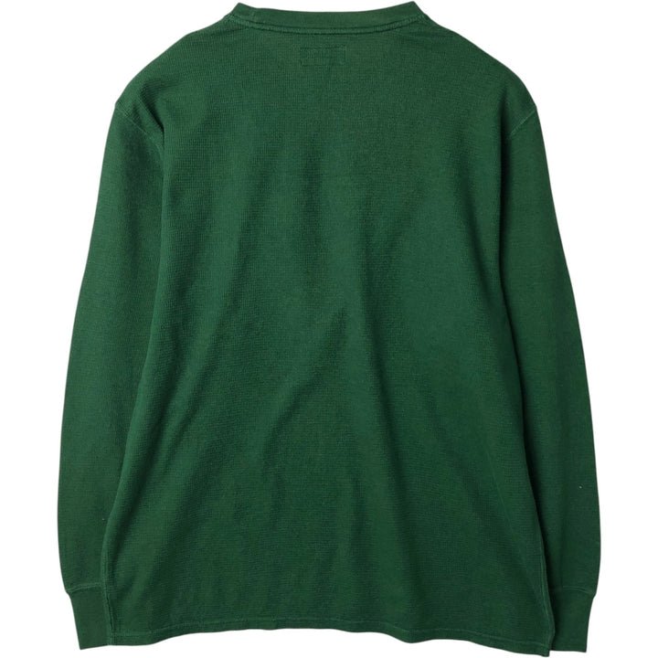 Ralph Lauren POLO RALPH LAUREN SLEEPWEAR Thermal Long T-shirt Honeycomb Men's XL cotton green type Vintage Second Hand