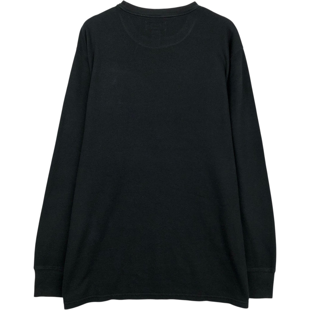 Ralph Lauren POLO RALPH LAUREN SLEEPWEAR Thermal Long T-shirt Honeycomb Men's XXL unclear black type Vintage Second Hand