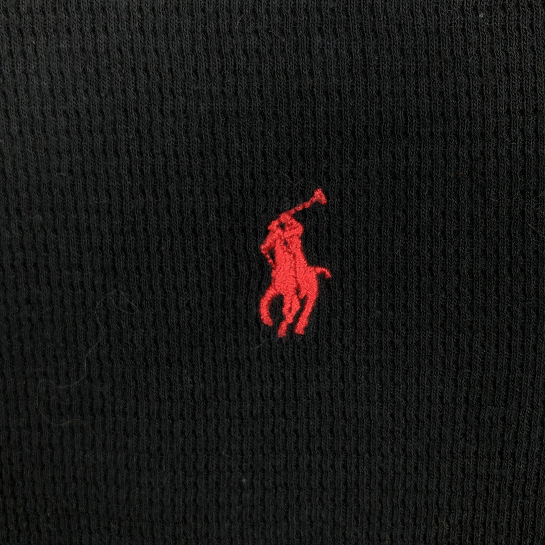 Ralph Lauren POLO RALPH LAUREN SLEEPWEAR Thermal Long T-shirt Honeycomb Men's XXL unclear black type Vintage Second Hand