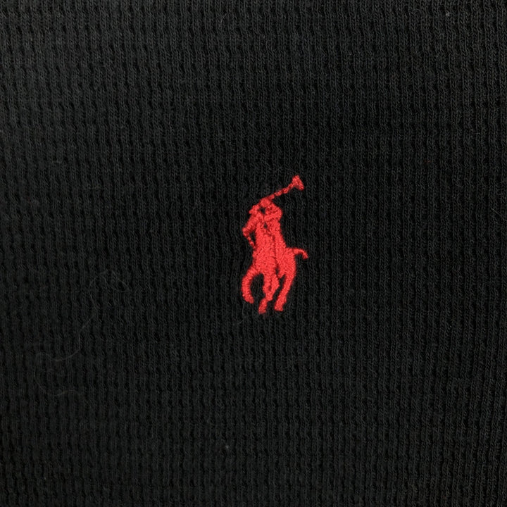 Ralph Lauren POLO RALPH LAUREN SLEEPWEAR Thermal Long T-shirt Honeycomb Men's XXL unclear black type Vintage Second Hand