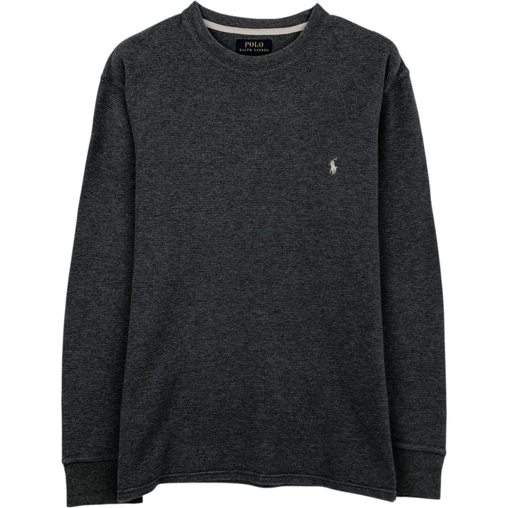 Ralph Lauren POLO RALPH LAUREN Thermal Long T-Shirt Men's XL cotton gray type Vintage Second Hand