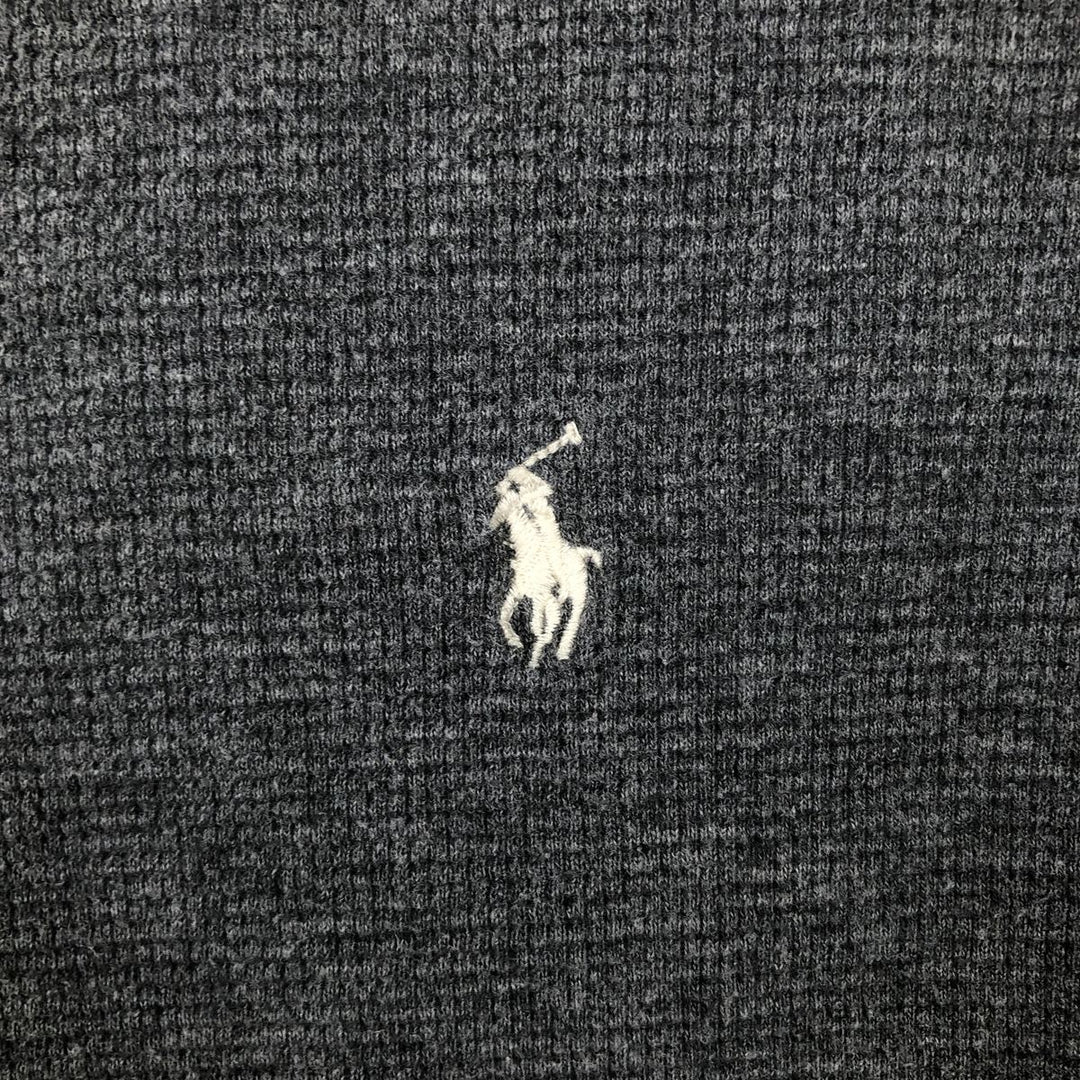 Ralph Lauren POLO RALPH LAUREN Thermal Long T-Shirt Men's XL cotton gray type Vintage Second Hand