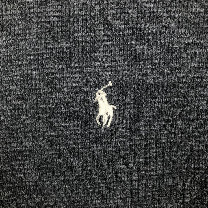 Ralph Lauren POLO RALPH LAUREN Thermal Long T-Shirt Men's XL cotton gray type Vintage Second Hand
